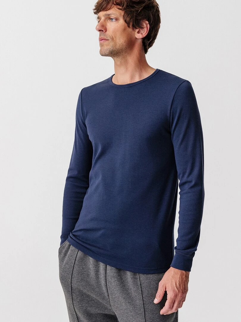 T shirt 'Damart' thermolactyl niveau 3 bleu marine