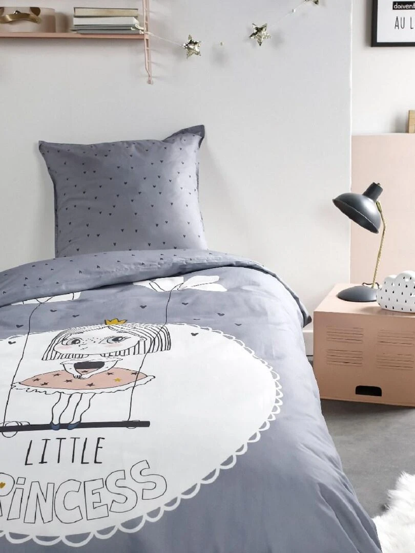 Parure de lit 'KOOL' 'TODAY' Gris