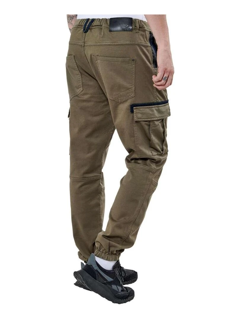 KAPORAL   Pantalon coton slim MALKI   Kaki