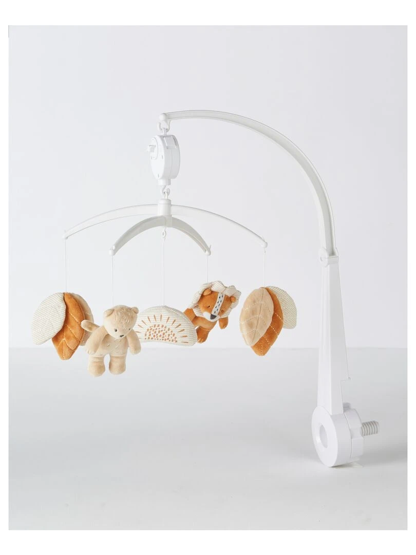 Mobile musical Babou & Kendi en plastique   Beige