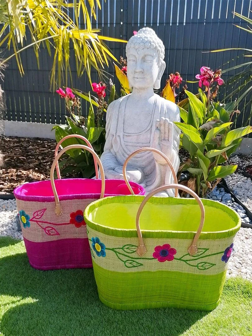 Panier Namakia MM Fuchsia avec pochon   Rose