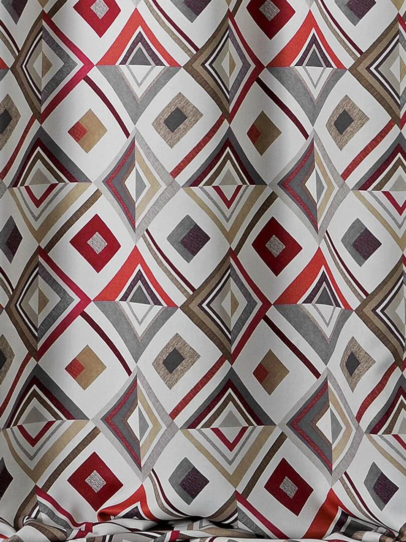Rideau Obscurcissant Esprit "Seventy's" Rouge
