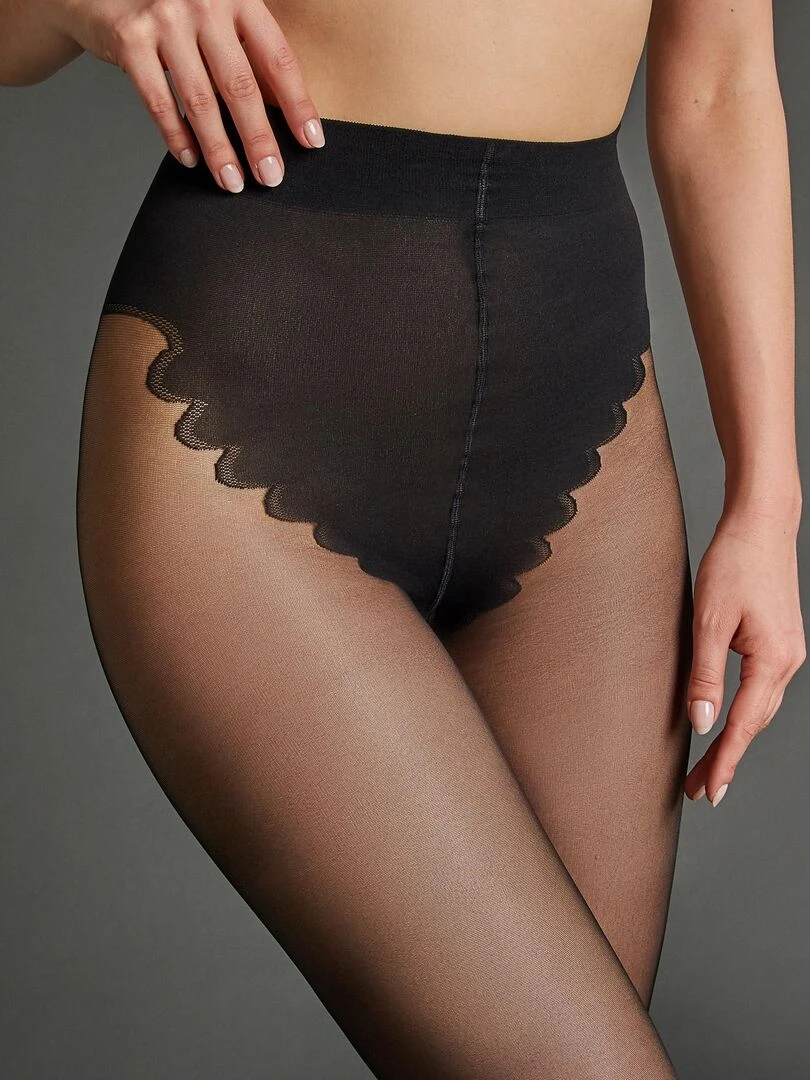 Collant 20 deniers Ficelle   RougeGorge Lingerie   Noir