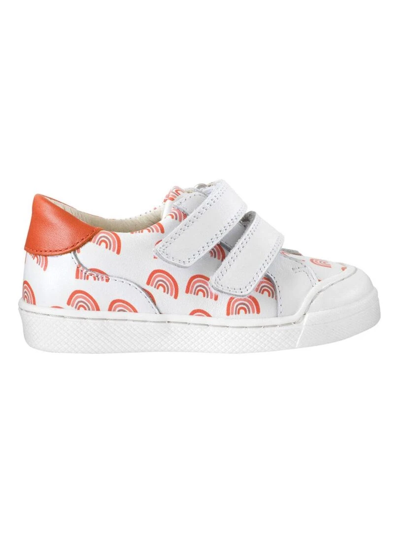 Baskets cuir Happy Blanc