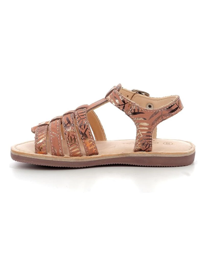 Sandales Cuir Drolote   Orange