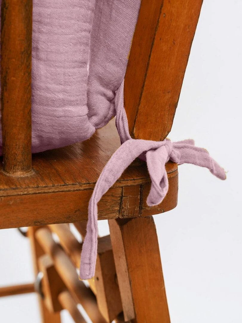 Coussin de Chaise Haute en Coton Bio Rose   Rose