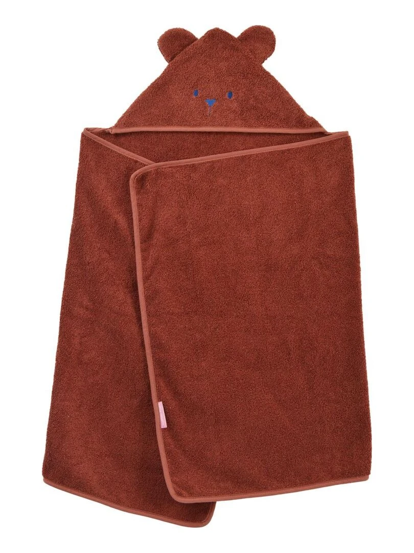 Cape de bain Ourson LITTLE CREVETTE   Marron
