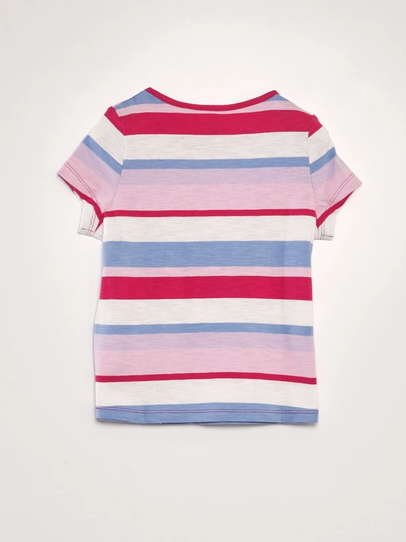 T shirt forme boxy   Rose