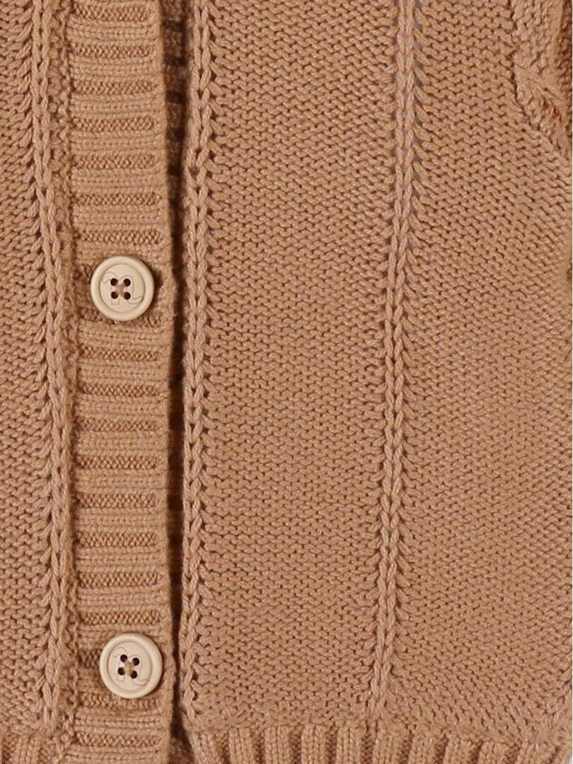 Mantelet en tricot  caramel   Noukie's   Beige