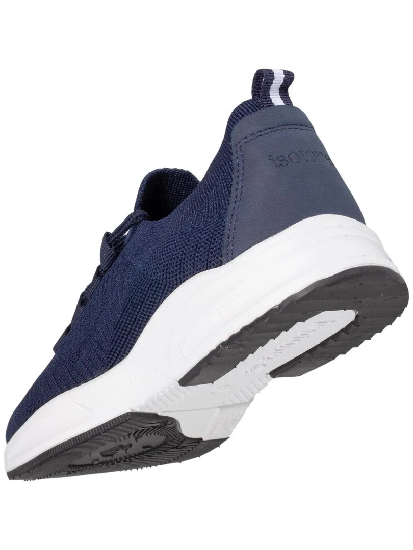 Baskets Confort Femme Slip on à lacets Marine   Bleu marine