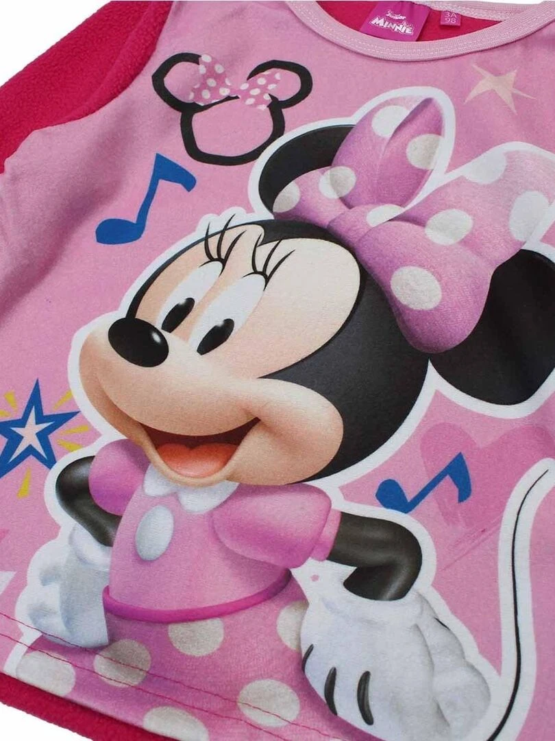 Disney   Pyjama fille imprimé Minnie   Rose fushia