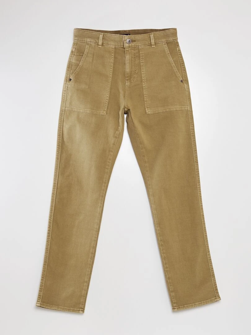Jean droit Marron