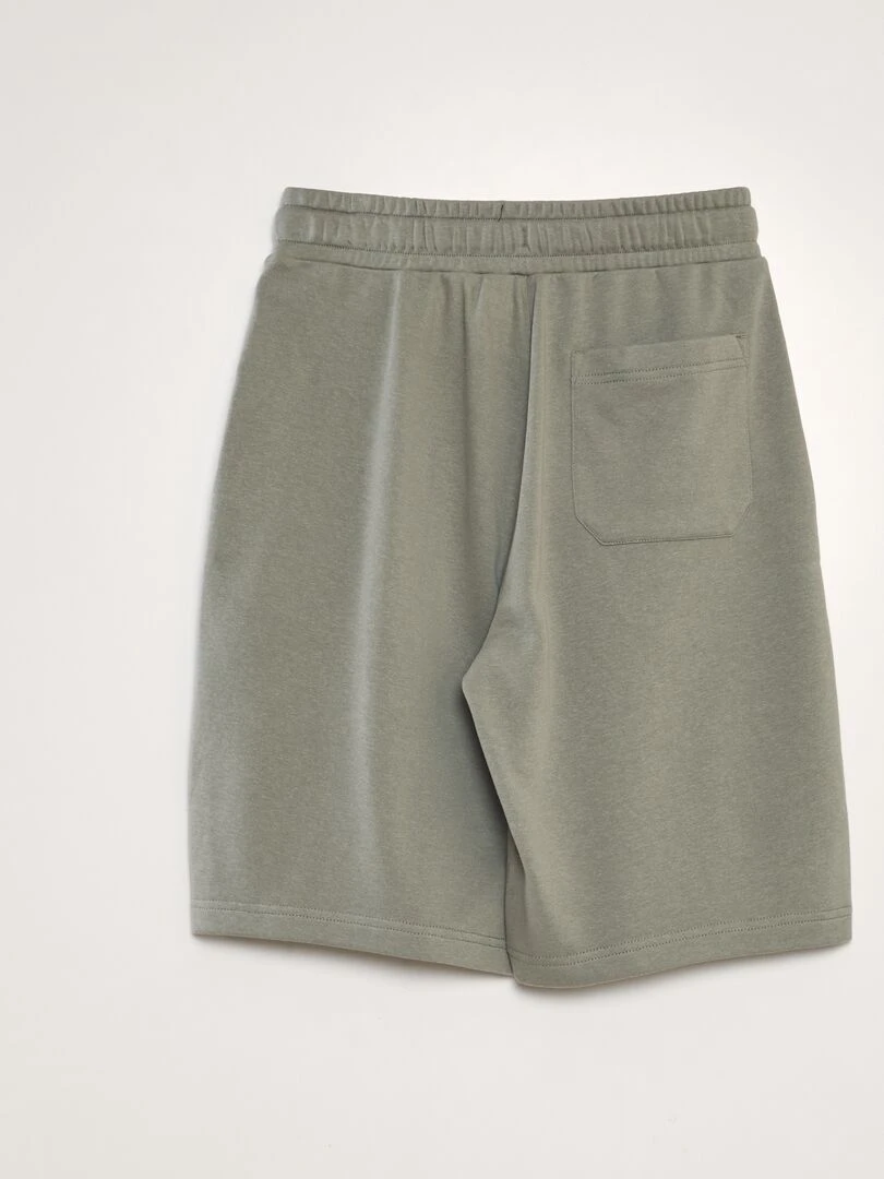 Short léger en molleton uni Vert