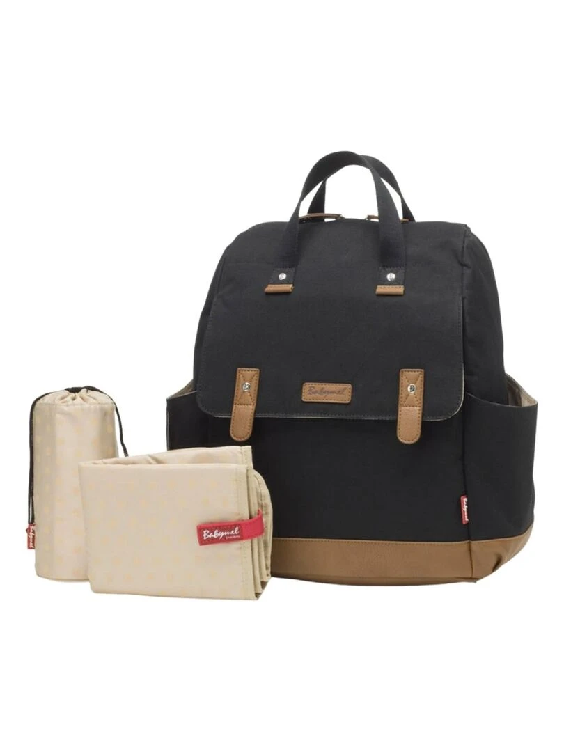 Sac à langer Robyn 4 modes de portage noir Eco Noir