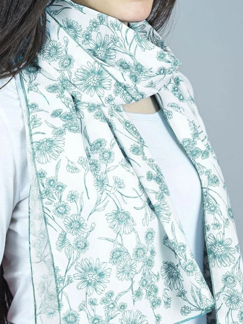 Echarpe légère Sana   Fabriqué en Europe   Vert