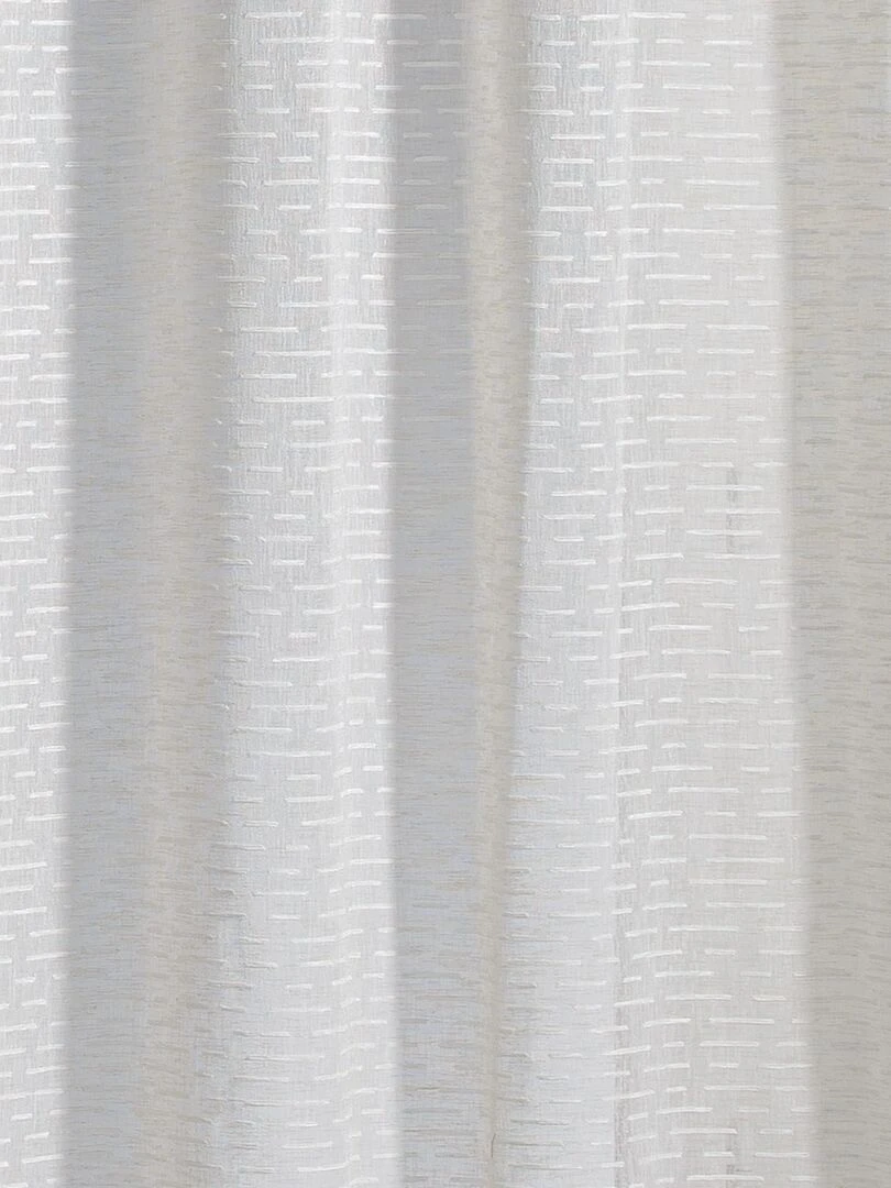 Voilage tamisant à fils chenille Riane   Beige