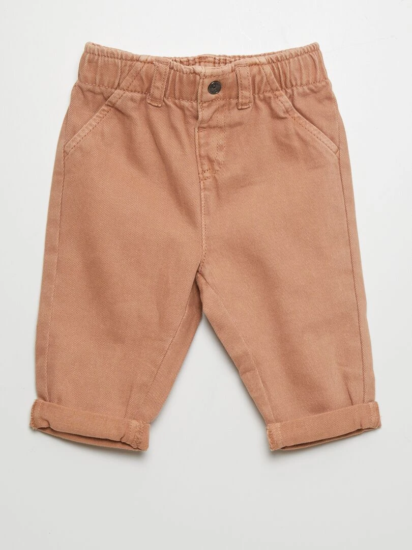 Pantalon style paper bag Orange