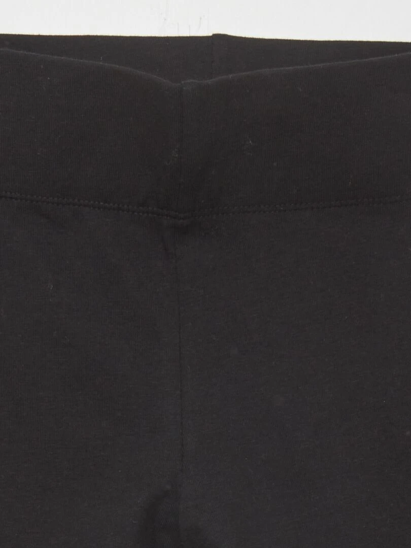 Short cycliste en coton stretch noir