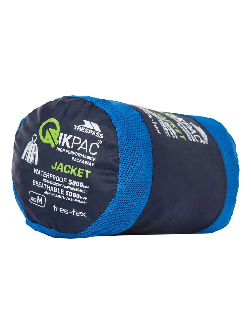 Trespass   Coupe vent pliable QIKPAC   Bleu Rouge