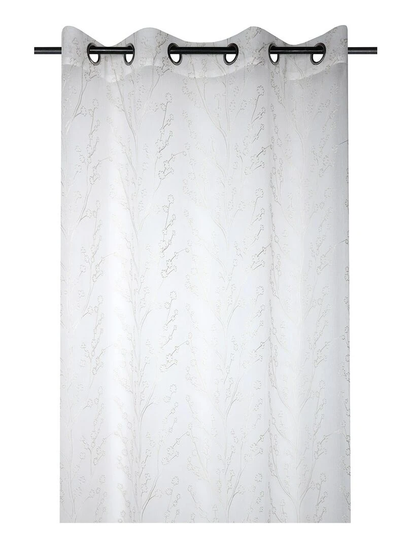 Voilage à œillets 140x260 cm Eulalie naturel Beige