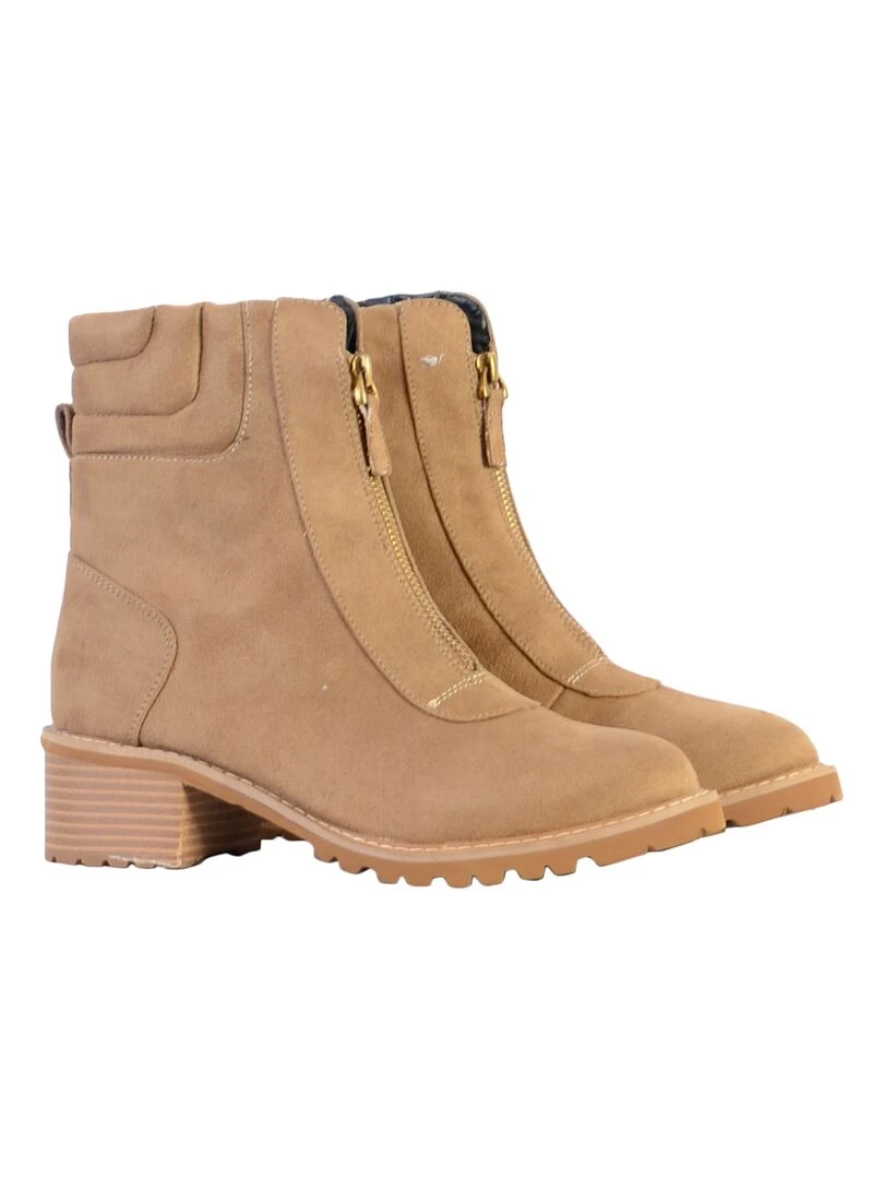 Boot à Zip The Divine Factory   Beige