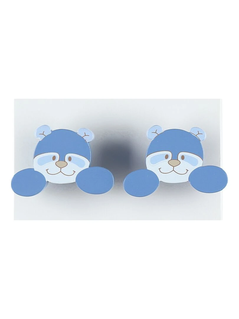 Poignees WILLIAM (set de 2)   Bleu