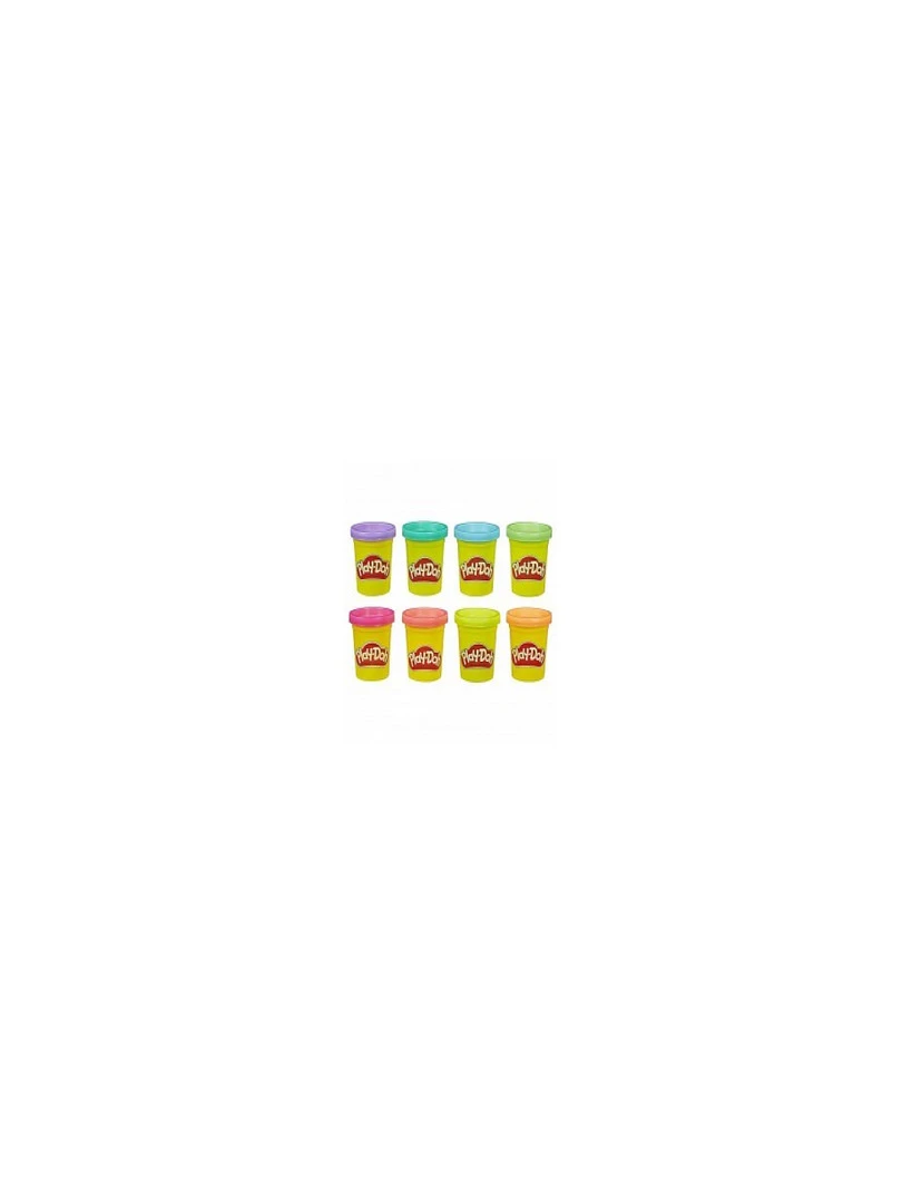 Playdoh 8 Pots Couleurs Fluo   N/A