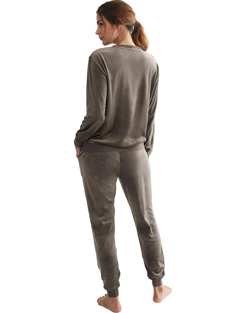 Tenue détente et intérieur pyjama pantalon sweat Sport Kaki