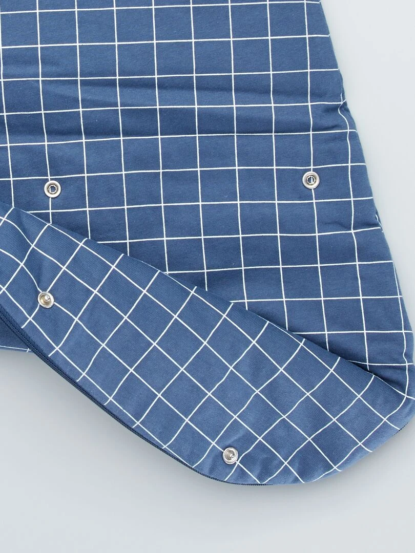 Gigoteuse en jersey manches amovibles   Bleu 'dino'