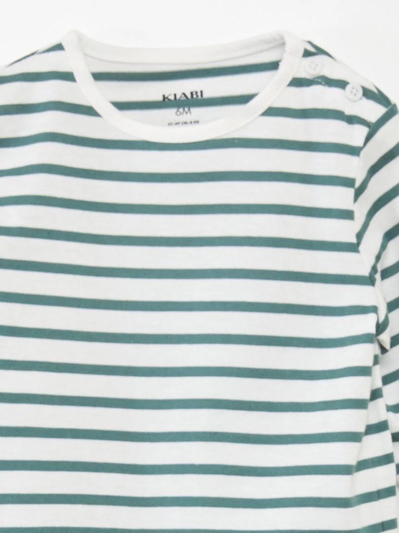 Ensemble sweat + pantalon + t shirt   3 pièces   Vert