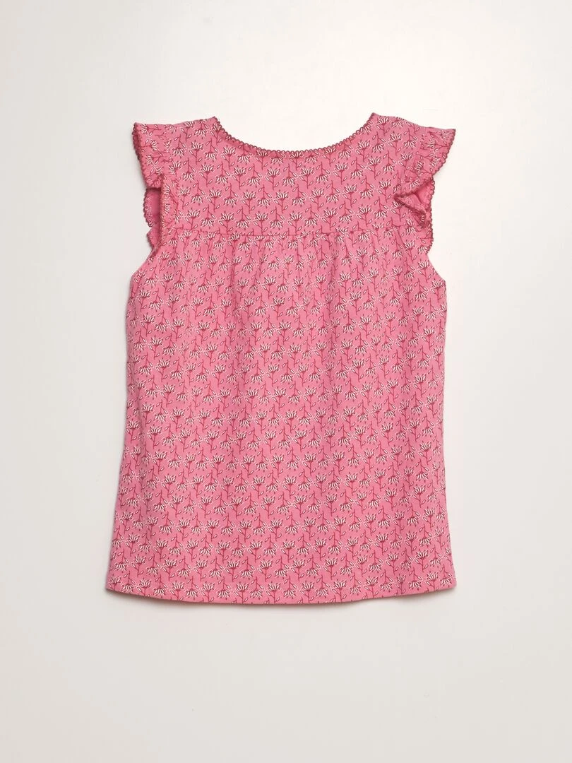 Pyjama court   2 pièces   Rose