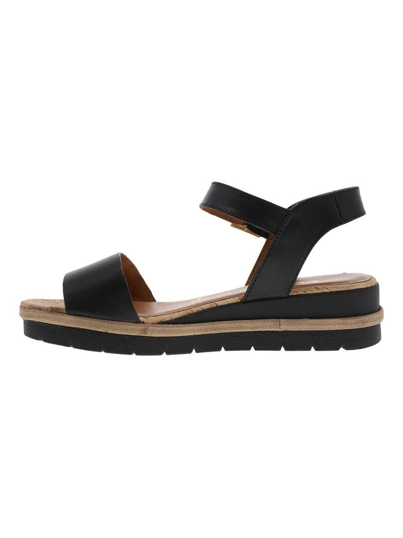 TAMARIS   Sandales cuir   Noir