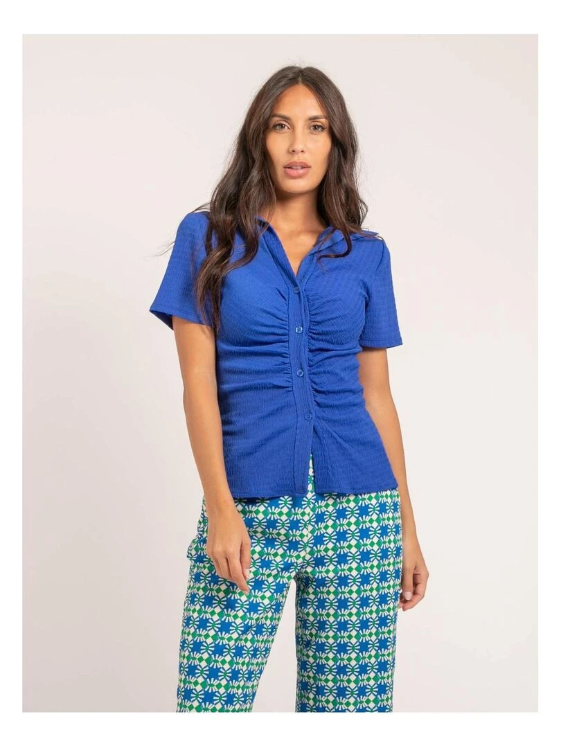 Chemise manches courtes ORLA Bleu