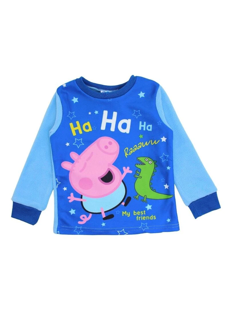 Peppa Pig Pyjama garçon imprimé Peppa Pig Bleu