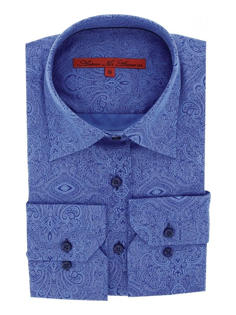 Chemise imprimée ASTORIA Bleu
