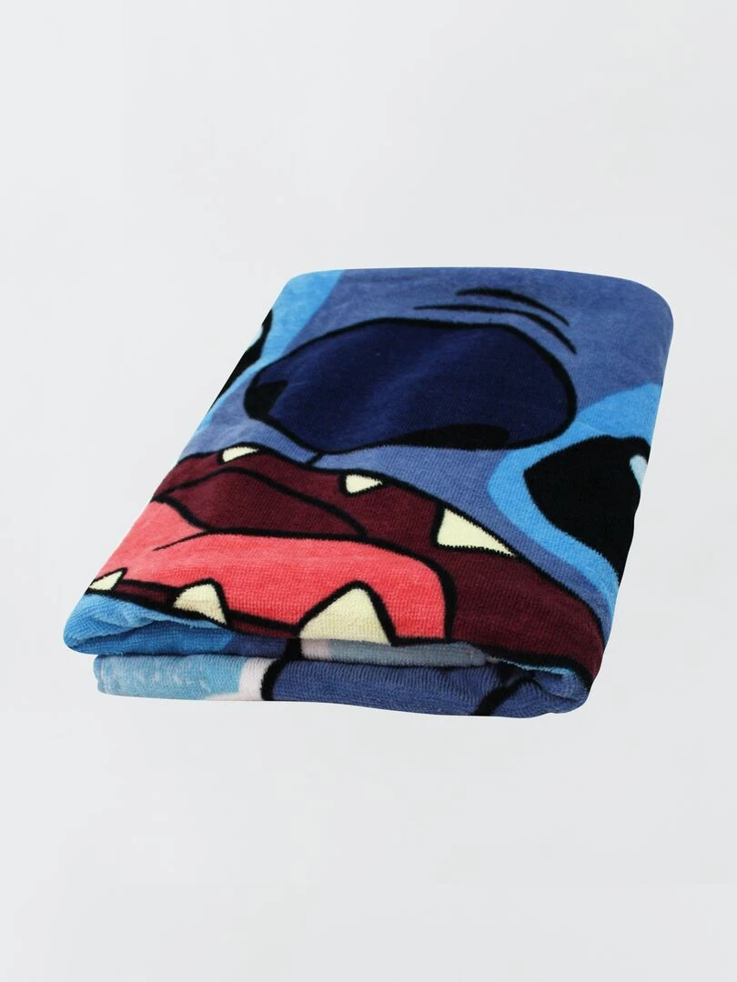 Serviette de plage 'Stitch' bleu
