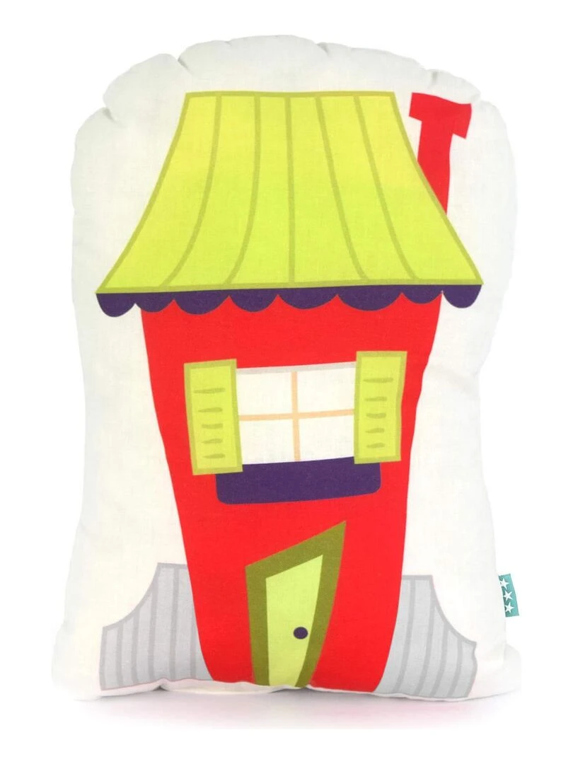 Coussin My town "Happyfriday" Blanc