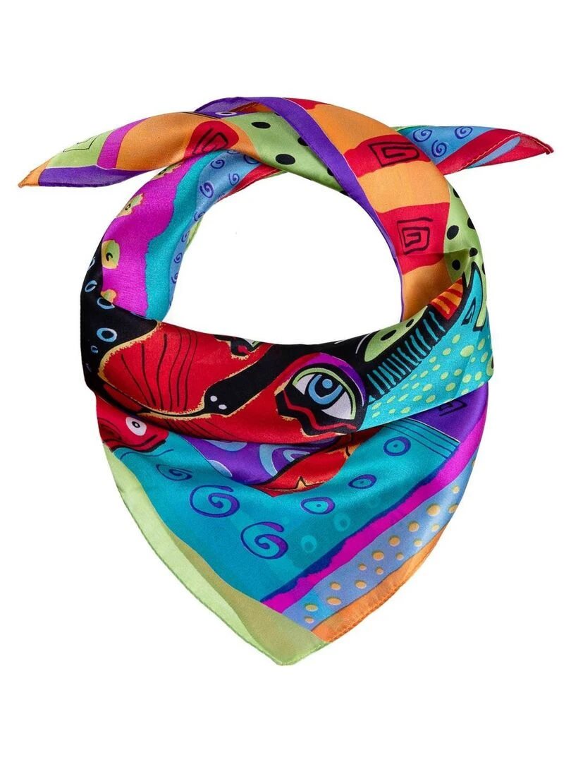 Carré de soie Piccolo Friendly Pets Multicolore