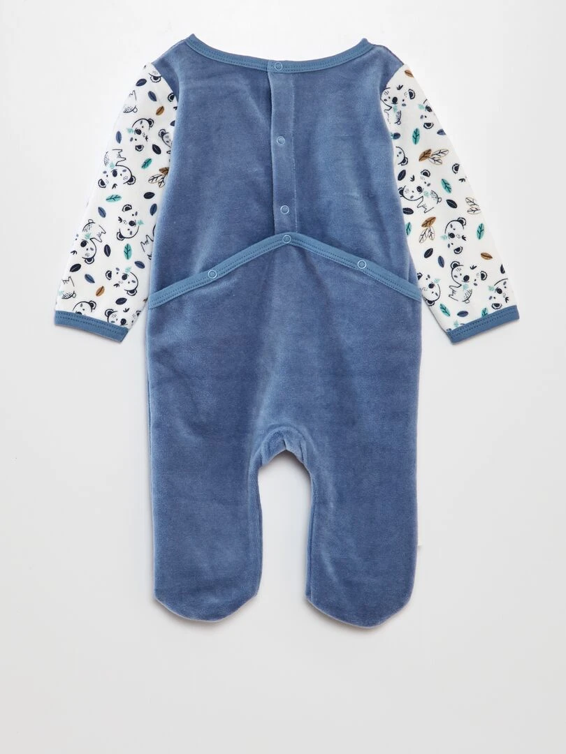 Pyjama en velours koala 'Petit Béguin' Bleu
