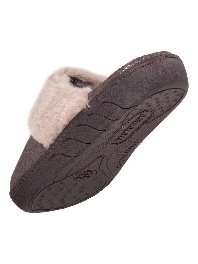 Chaussons mules Junior Gris Irisé   Gris
