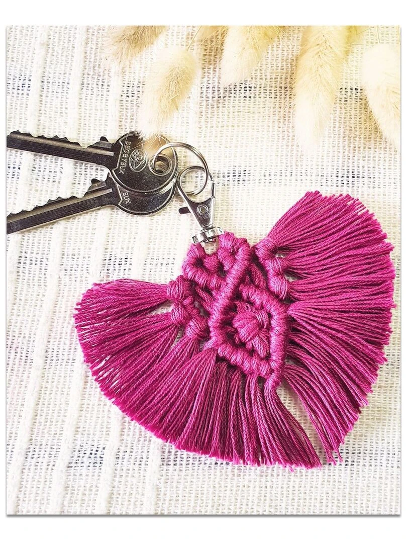 Coffret Macramé   Porte clés coeur   N/A