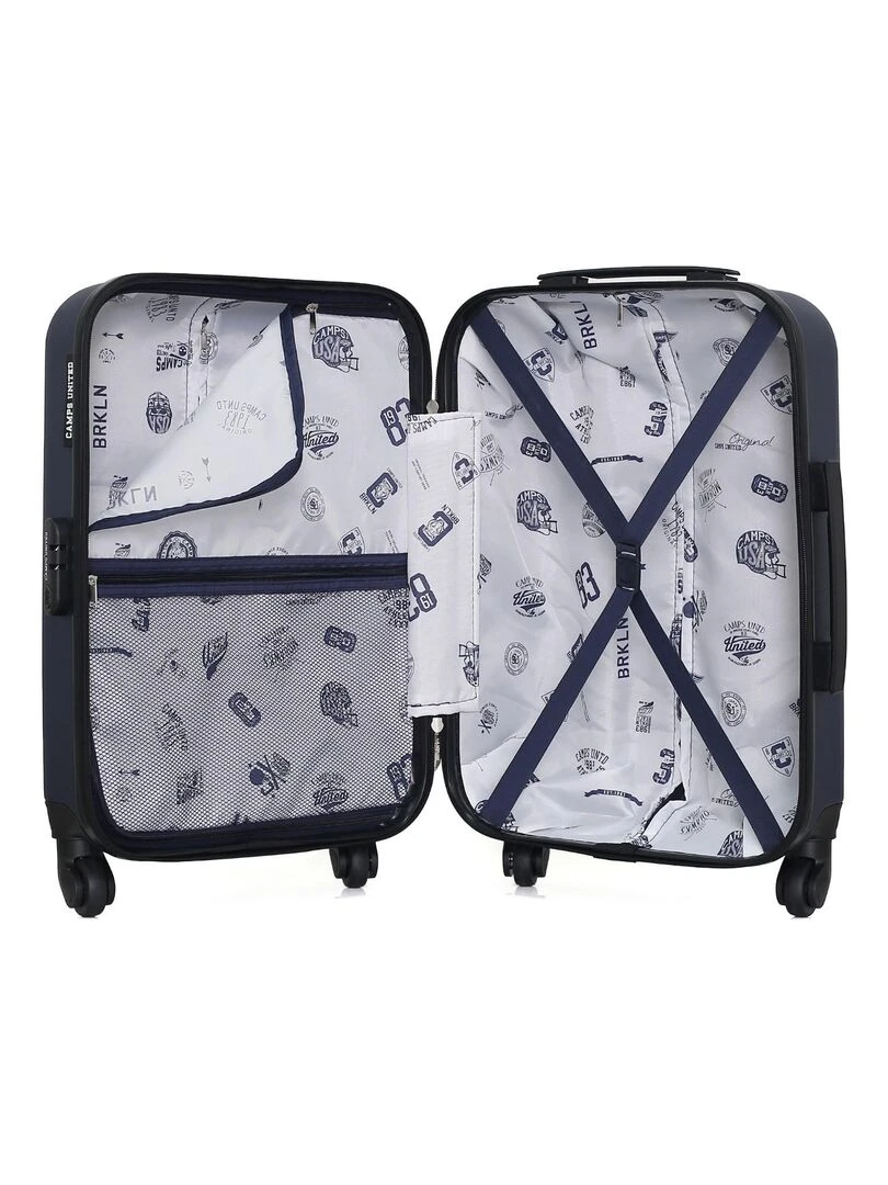 CAMPS UNITED   VALISE CABINE ABS CORNELL 4 ROUES 55 CM   Bleu marine