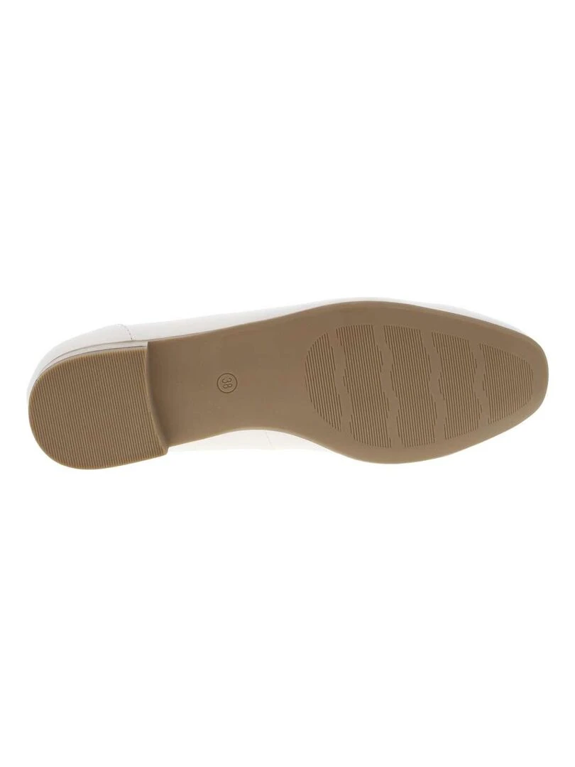 MARCO TOZZI   Mocassins talon plat   Blanc