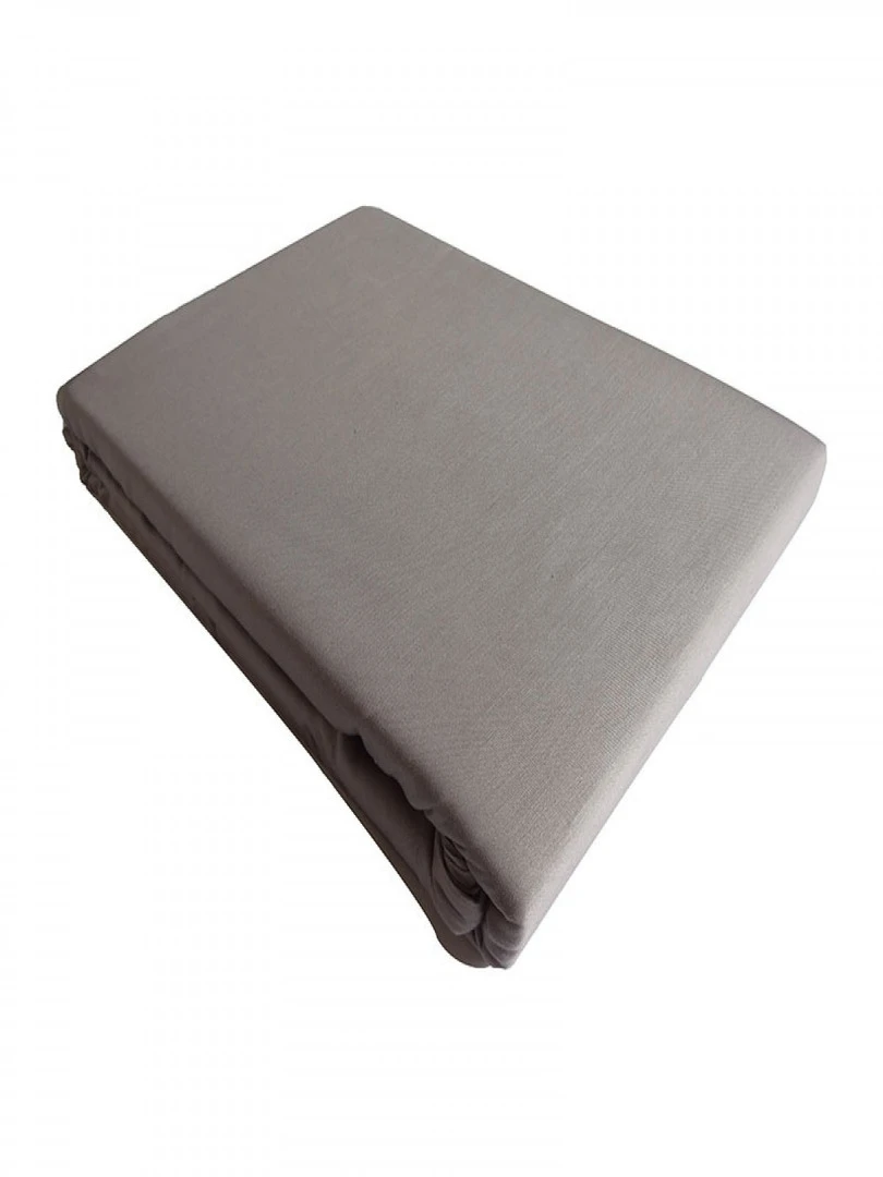 Blanc Avenue Drap Plat Satin De Coton Gris