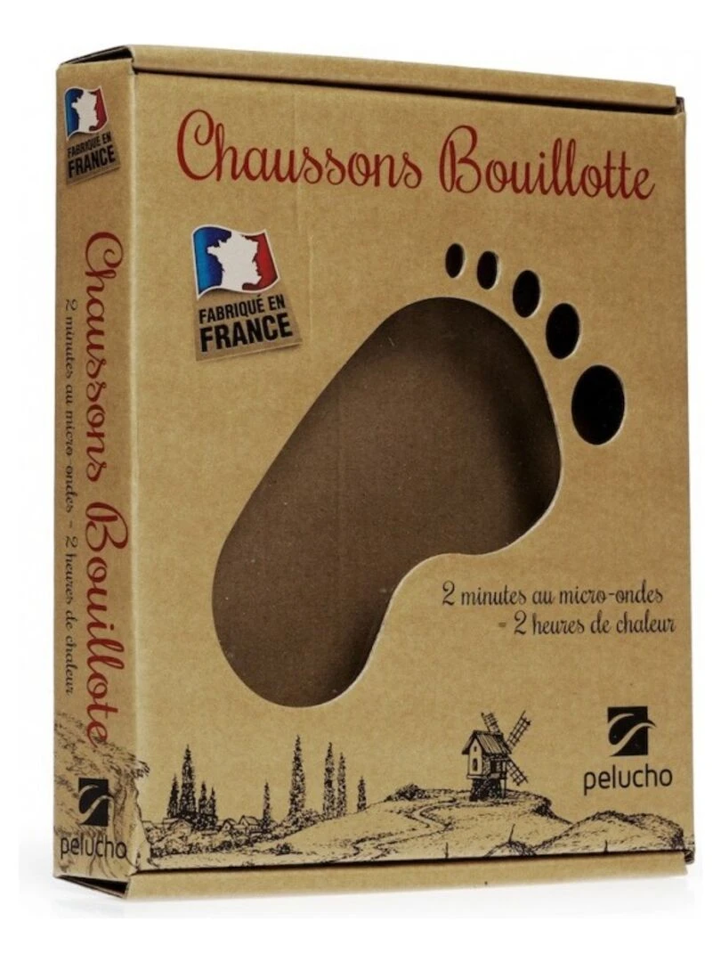 Chaussons chauffants Noirs Made in France Noir