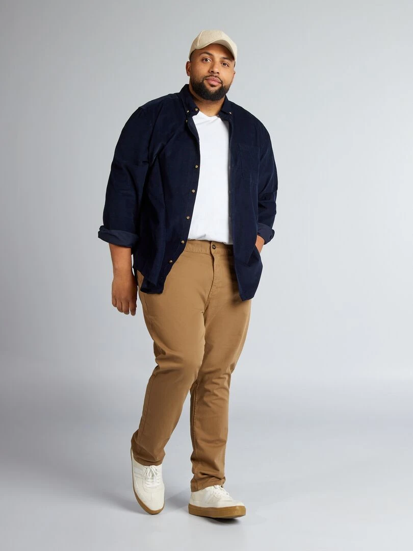 Pantalon slim L30 Marron clair