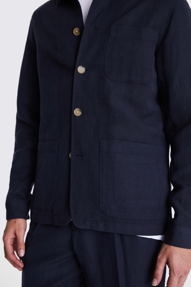 Charcoal Wool Linen Shacket   Buy Online at Moss