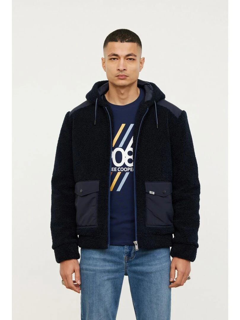 Lee Cooper Blouson manches longues polyester loose FOUMO Bleu marine