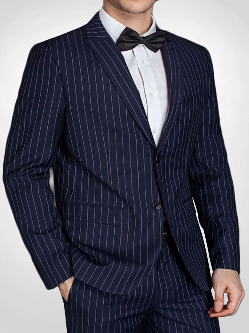 Costume à rayures Kebello Bleu marine
