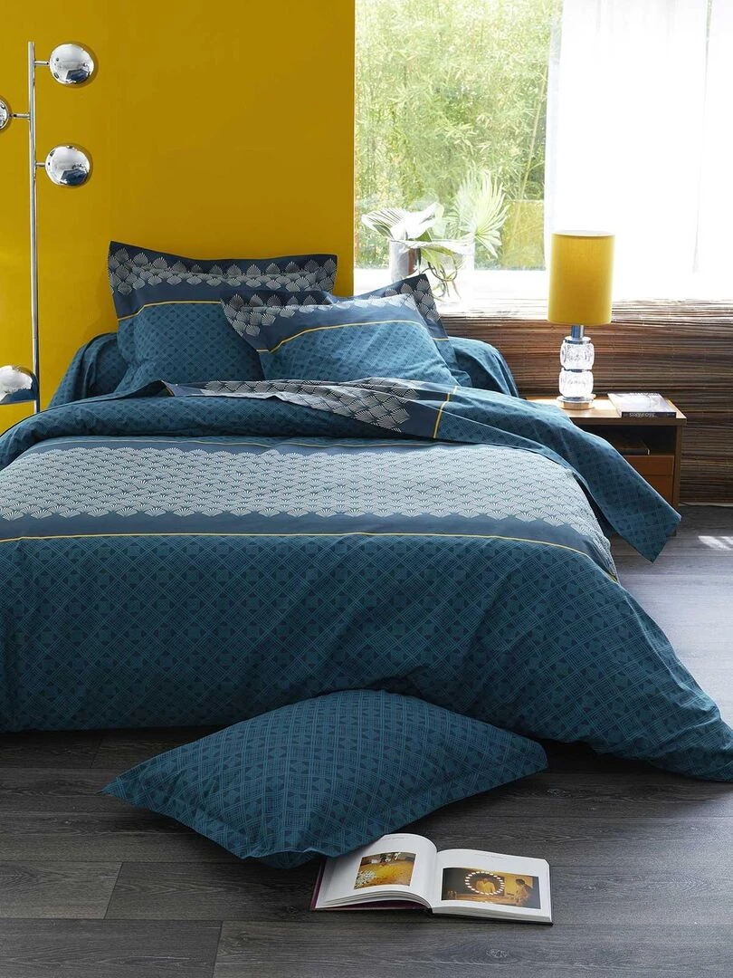 Housse de Couette "Art Déco" Bleu